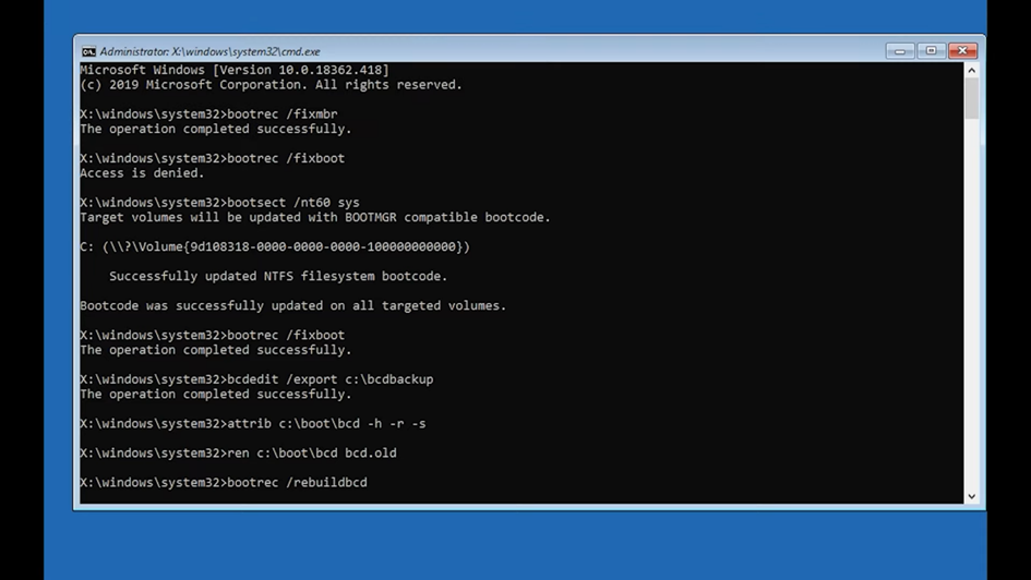 Fixing MBR